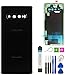 Galaxy S10+ Plus Back Cover Glass Replacement Battery Door Housing Waterproof with Camera Lens Parts for Samsung Galaxy S10+ Plus SM-G975U G975W + Eject Pin Tools (White)