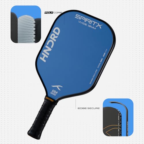 Image of Hundred Spirit X Pop - Pickleball Paddle | 13mm Core | Wide Body Power Paddle | Enhanced Sweet Spot | Ideal for Beginners & Intermediate Players | Free Paddle Bag