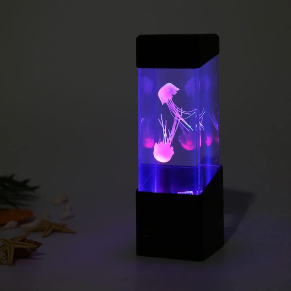 Quallen Lámpara de lava con 7 colores cambiantes, lámpara de estado de ánimo, lámpara de lava, para niños, dormitorio, Navidad, cumpleaños, oficina en casa, regalo de cumpleaños