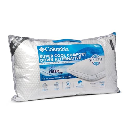 Columbia Comfort Down Alternative Ice Fiber 360 Side Sleeper Pillow King