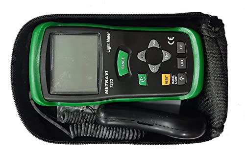 Luxmètre numérique Metravi 1333 avec écran LCD haute résolution
