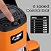 Ptool 3.25HP/15A Router Motor, Soft Start, 6 Variable Speed from 10000 to 21000RPM, 1/2