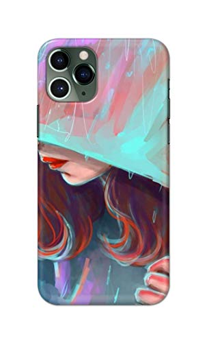 Image of PRINTFIDAA Pretty Woman Under The Umbrella Painting Printed Designer Hard Case for Apple iPhone 11 Pro (5.8 inch), A2215, A2160, A2217 Back Cover -(e) RPM1007
