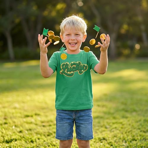 Image of Kids St. Patrick's Day Shirt Boys and Girls Green T-Shirt Clothing 4-12 Years