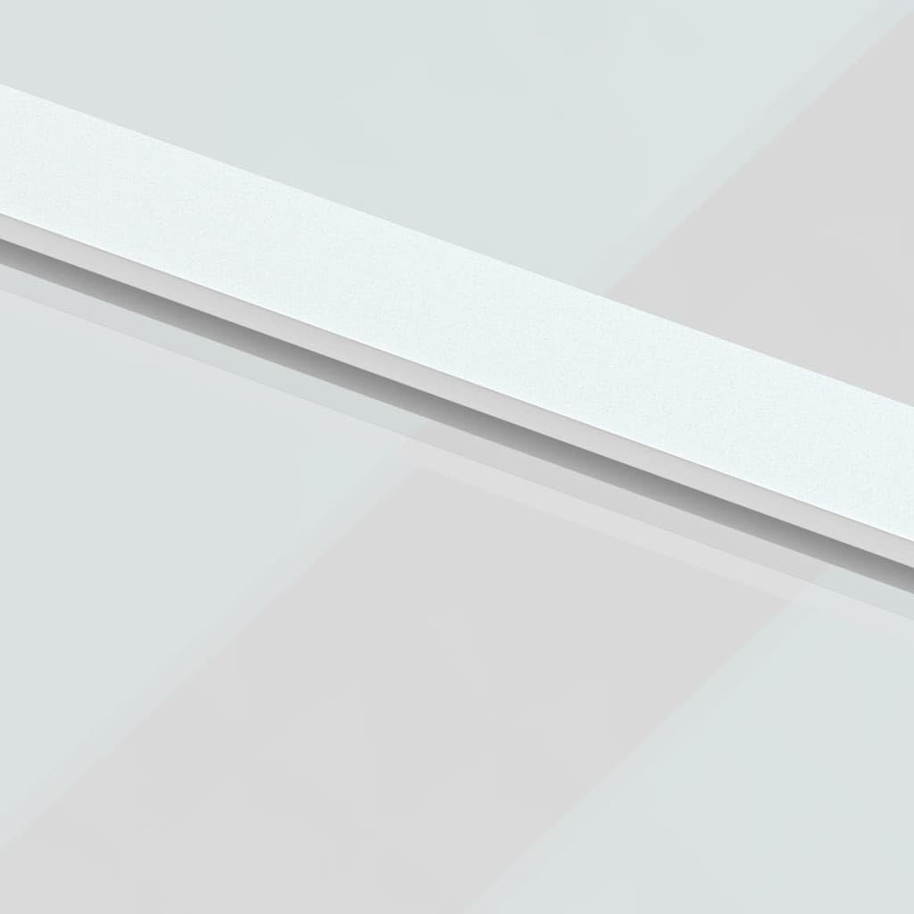 Drzwi przesuwne białe 90 x 205 cm, szkło hartowane i aluminium, materiały budowlane, drzwi, drzwi domowe