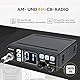 Retevis MB63 CB-Funkgerät, CB Funk mit Antenne, LCD-Display, AM/FM, VOX, SQ/ASQ, EMG CH9/19, CB Handfunkgerät für Auto (1 Stück,Schwarz)