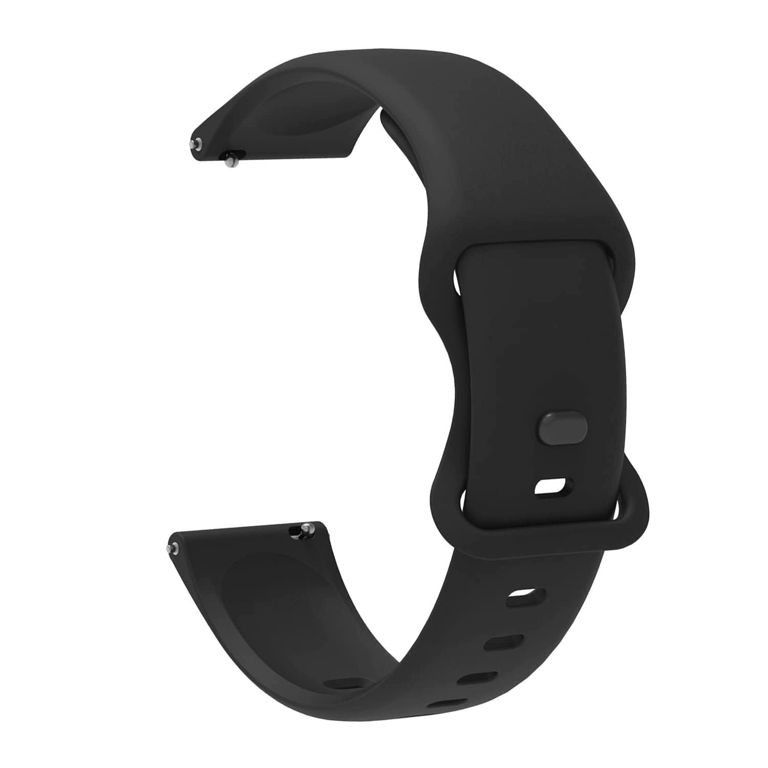 STRAPY 22mm Soft Silicone Nato Strap Replacement Belt Band for Zebronics Zeb-FIT4220CH Smart Watch Straps (Black) (B0C2HVBTY6) Amazon Price History, Amazon Price Tracker