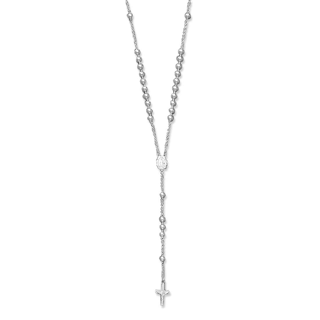 TARAASH 925 Sterling Silver Cross Neck Chain Christian Pure Silver Rosary for Men And Women | Catholic jewellery Necklace (B091KMJ3M1) Amazon Price History, Amazon Price Tracker