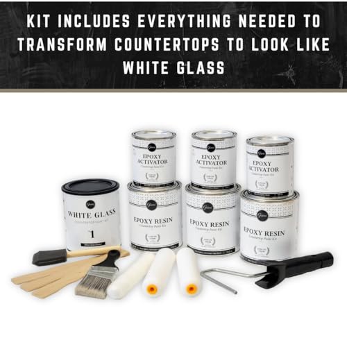 Image of Giani Easy Epoxy Quartz Countertop Paint Kit (White Glass)