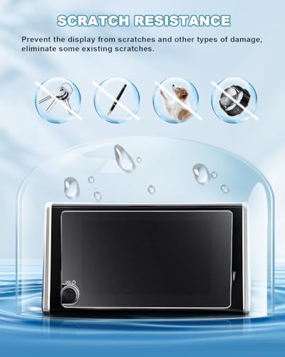 Image of CDEFG Anti-Glare Matte Screen Protector for 2023 2024 2025 Toyota RAV4 (LE /XLE /XLE Premium /SE /Woodland Edition) Hybrid Accessories 8-Inch Touchscreen Tempered Glass, 9H Hardness Anti-Fingerprint