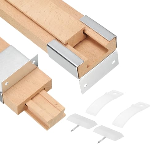 uxcell 2 Set Wooden Drawer Slides, 19-3/4