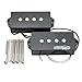 Wilkinson WOPB Vari Gauss Ceramic 4-String Precision Bass Humbucker Pickups Set for PB Style Electric Bass, Black