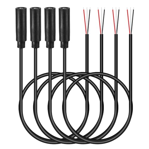 PATIKIL Cable AUX 3.3FT Jack 3.5mm Hembra a Cable Abierto 4 Pcs miniatura 1