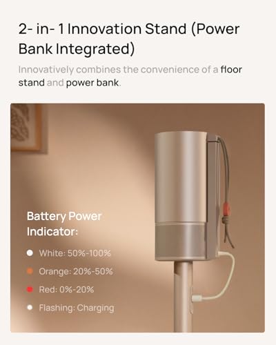 XGIMI PowerBase-Ständer für den MoGo 3 Pro Projektor: Integrierte Powerbank, 20.000 mAh Hochkapazitätsakku, 2,5 Stunden Laufzeit, tragbarer und Flexibler Begleiter für den Outdoor-Einsatz.