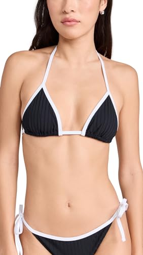 Solid & Striped Women's The Iris Bikini Top, Blackout, M