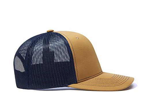 Image of Quanhaigou Trucker Hat - Mesh Snap Back - Unisex Adjustable Baseball Cap - Outdoor Hats for Men Women