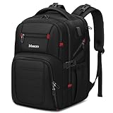 Mancro Dad Diaper Bag Backpack - Large Waterproof Travel Baby Bag for Men with Detachable Bottle Bag & Insulated Pocket, Black
