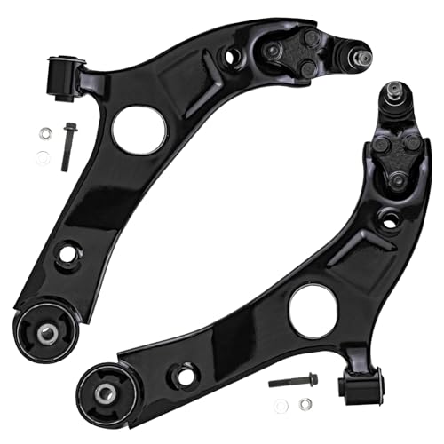 Image of Detroit Axle - Front Lower Control Arms Kit for 2014-2015 Kia Optima, 2 Lower Control Arms w /Ball Joints, 4 Inner & Outer Tie Rods, 2 Sway Bar Links Replacement