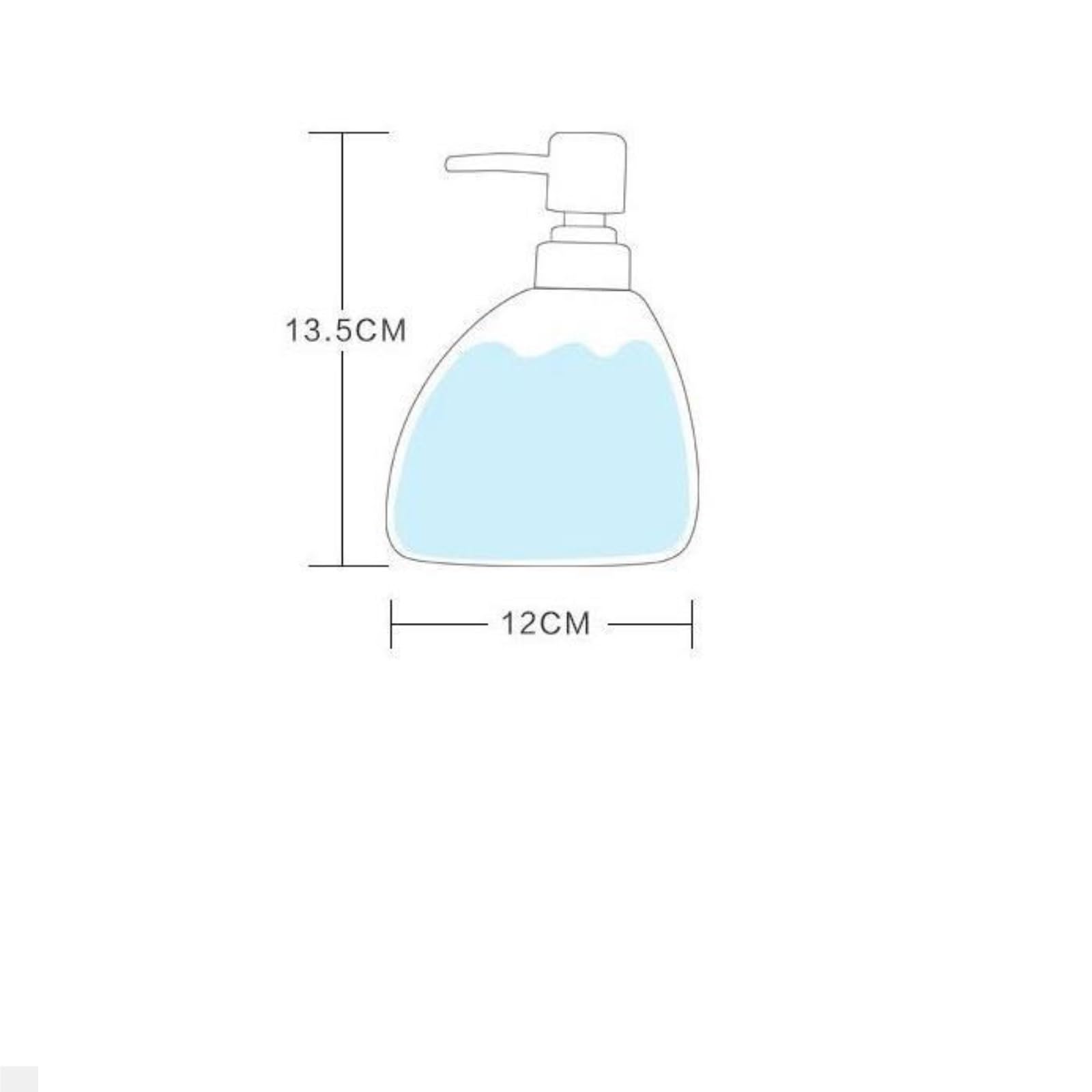 Seifenspender für Handwäsche, Keramik, Lotion, Seifenspender, Steinform, glasiert, dekorative Flüssigkeitsflasche mit Pumpe, nachfüllbarer Flüssigkeitsbehälter