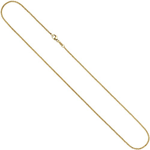 2,5mm Erbskette Kette Collier 333 Gold Gelbgold Goldkette 45 cm Unisex