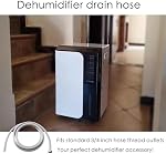 Dehumidifier Hose for Drainage 3/4" FHT, with Premium Brass Connectors (5FT)