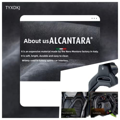 Tyxdkj Double-Sided Handmade Alcantara Tablet Keyboard Case Compatible With 12.9 Ipad Pro 3/4/5 (Black) #TOP1