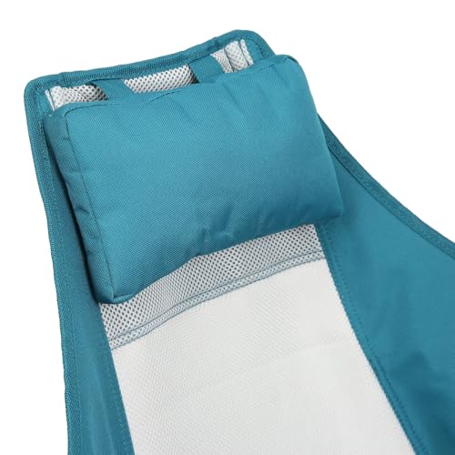 Ningering Portable Hammock Camping Chair Duo, Folding Swing Chairs with Cup Holder & Carry Bag, Sling Seating for Outdoor Beach, Lawn, Travel, Fishing, Concerts, Supports 250lbs (Blue) - Image 6