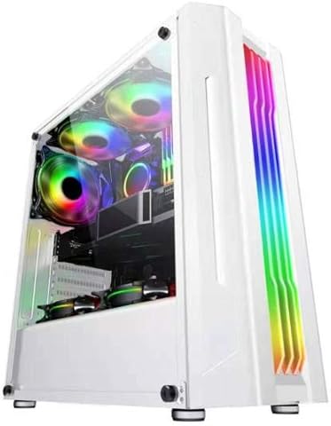 HZHI Pc Tower Case Pc Case Gaming Caja De Juego De La Caja Principal De La Computadora De Escritorio Diseño A Prueba De Polvo Humanizado Informática,Componentes,Dispositivos externos,Cajas de ordenador de sobremesa