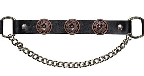 Billys Biker Gear Shotgun Shell Leather Motorcycle Boot Chains