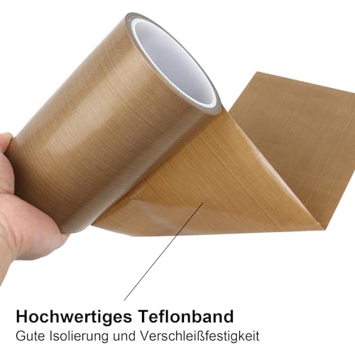 Cinta de teflón autoadhesiva de 150 mm para solucionar problemas de pegado en termoselladoras 4