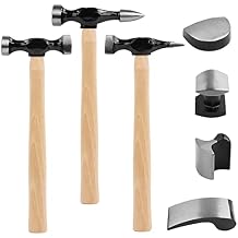 SWANLAKE 7 Piece Auto Body Repair Kit, Auto Body Tools, Auto Body Repair Tools with Carbon Steel Hammer Heads