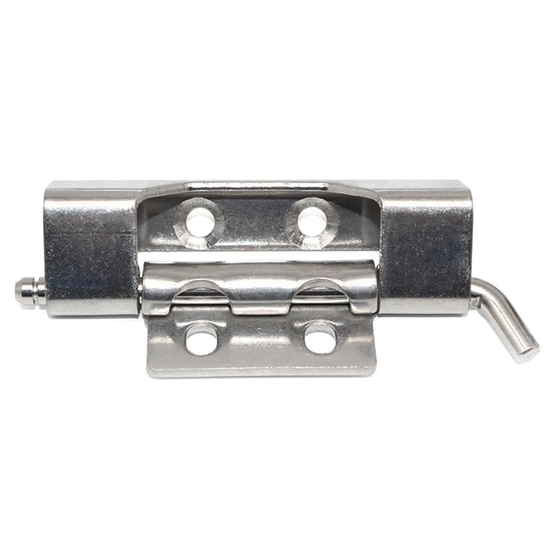 Charnière débrochable inox avec axe pour coffret électrique extérieur