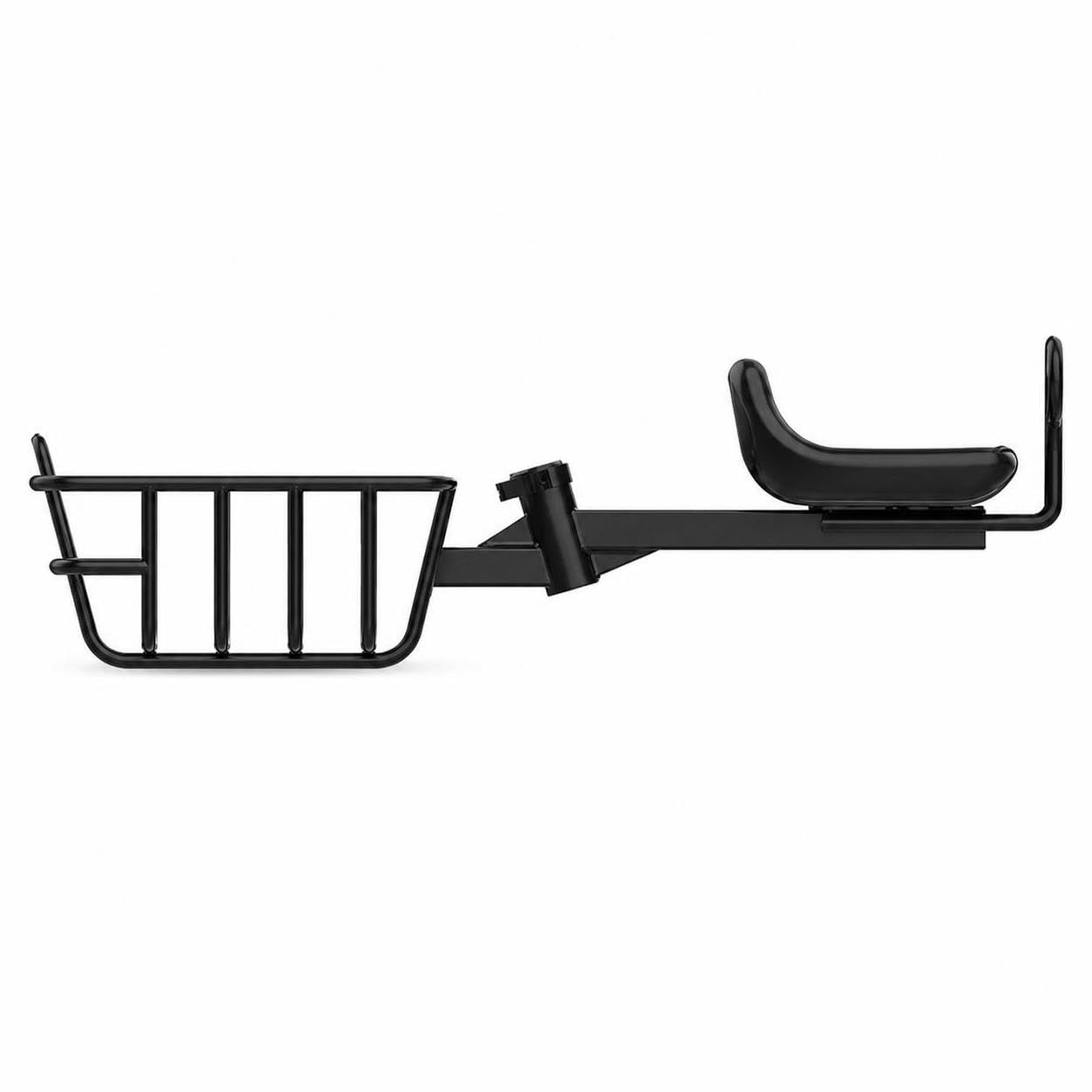 Cestino Bici in Metallo con Seggiolino Integrato, Sgancio Rapido per Bicicletta e Monopattino Elettrico, Accessorio Bici