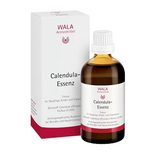 WALA Calendula-Essenz bei Wunden und Hautentzündungen. Natürlich entzündungshemmende Tinktur zur Förderung der Wundheilung & zur Beruhigung entzündeter Haut für Säuglinge Kinder Erwachsene 100 ml