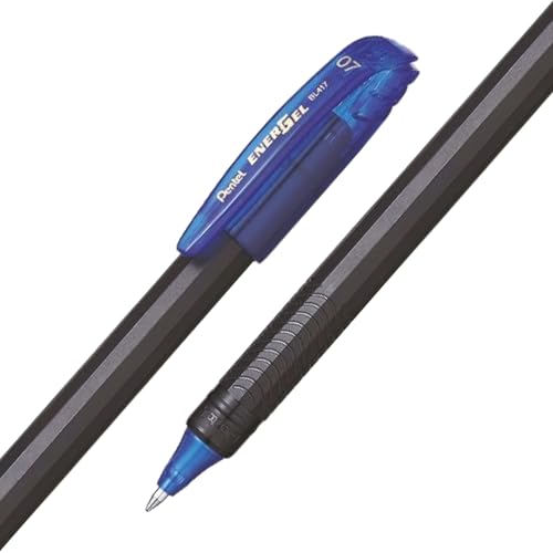 Image of Pentel EnerGel 0.7mm Roller Gel Pen | Quick Dry Ink For Smudge-Free Writing | Lightweight Gel Pen For Smooth Writing Experience | Blue Ink, Pack of 10 Pens (BL417)