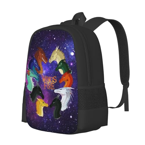 Wings Of Fire Backpack,3d Print Laptop Backpack Lightweight Casual Daypack Bookbag 16.5 In, Black2