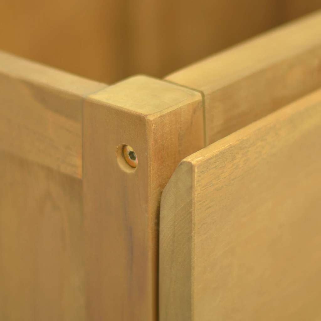 Armadietto da bagno, in legno massello di teak, 90 x 40 x 75,5 cm, ampio spazio per articoli da toeletta ed essenziali, design moderno per l'organizzazione della casa