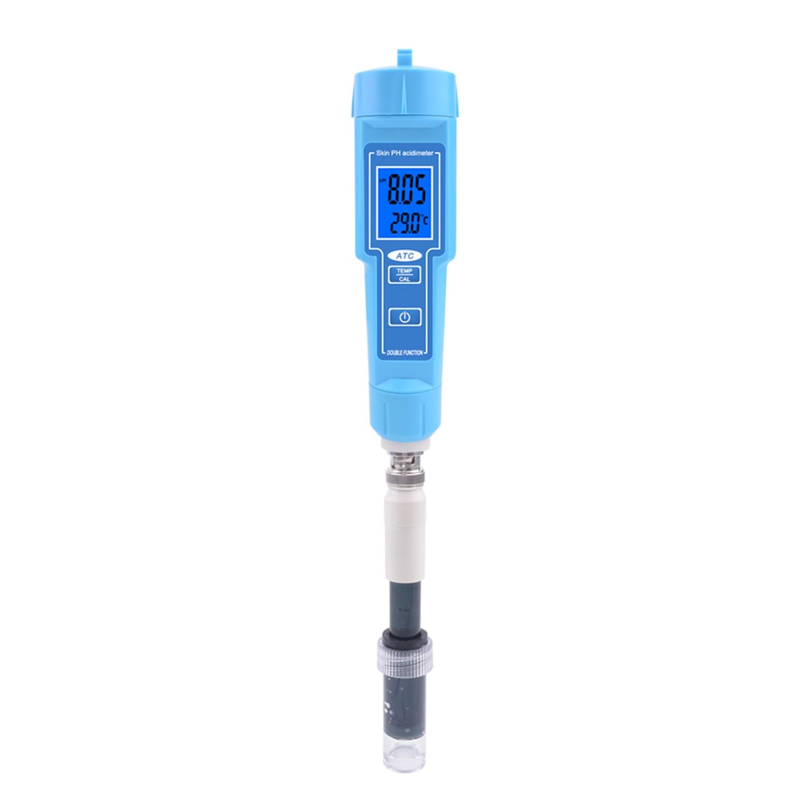 PH - Termometro a penna per alimenti, terreno, frutta, per carne e laboratorio, con test di acidità digitale, IP67, impermeabile, confezione da 1