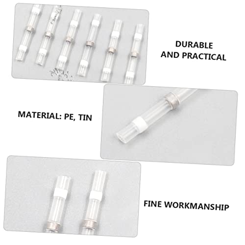Connecteurs électriques bout à bout thermo-rétractables isolants blancs - 3