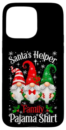 Pijama Familiar de ayudante de Papá Noel: Pijama de gnomos Carcasa para iPhone 15 Pro MAX