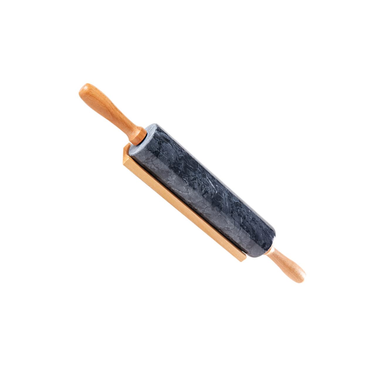 MAGICLULU Rodillo de Mármol Mango de Madera para Amasar Pan y Pasteles Diseño Elegante y Práctico
