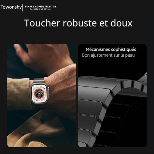 Bracelet en Métal pour Apple Watch Anti-Irritation et Réglable
