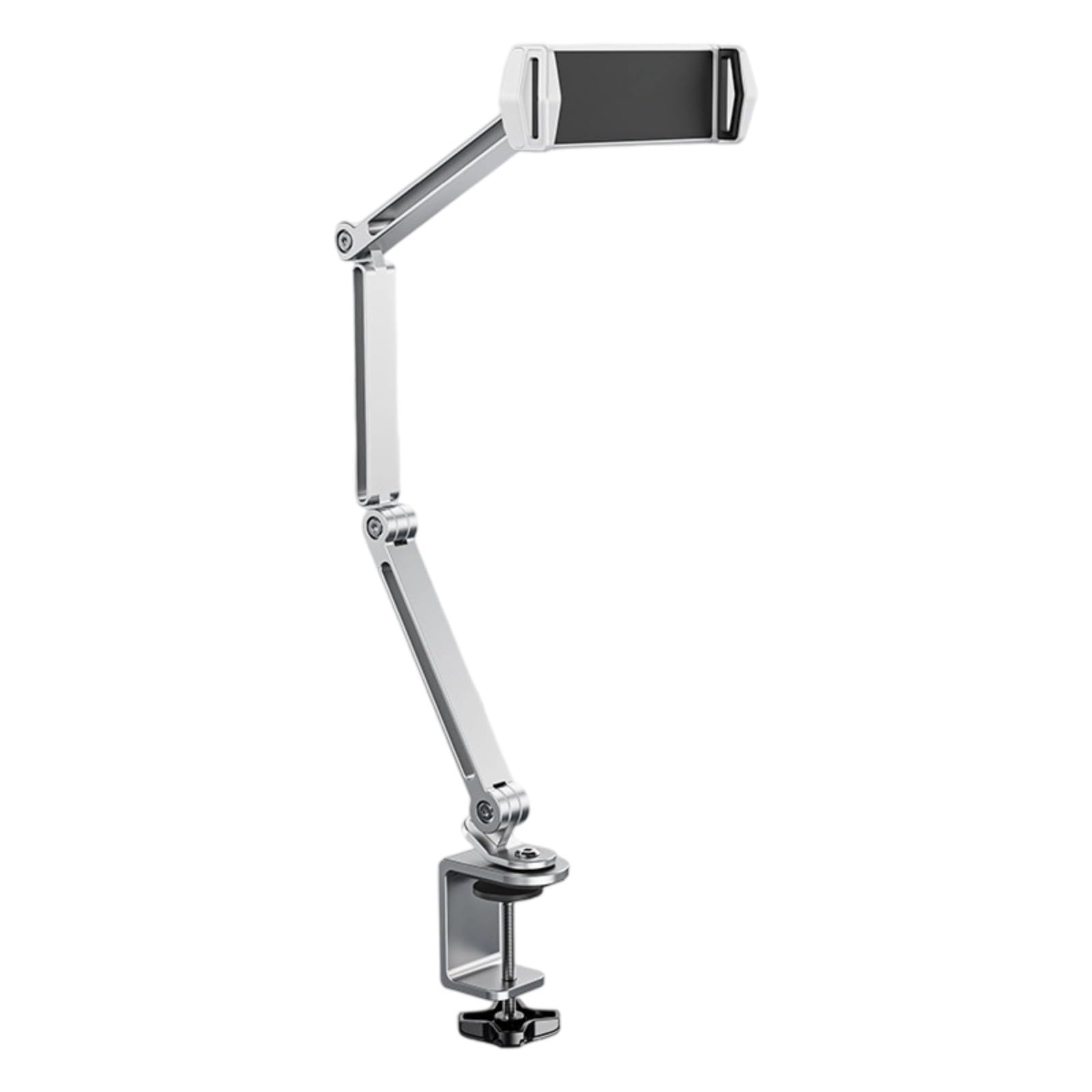 Supporto per Tablet Telefono Resistente in Metallo Pieghevole Regolabile Staffa in Alluminio Rotazione A 360 Gradi Braccio Lungo Flessibile Tablet Telefono con