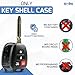 Key Fob Shell fits 2012-2017 Toyota Camry / 2014-2017 Toyota Corolla RAV4 Highlander Keyless Entry Remote Case & Pad (HYQ12BDM) HYQ12BEL