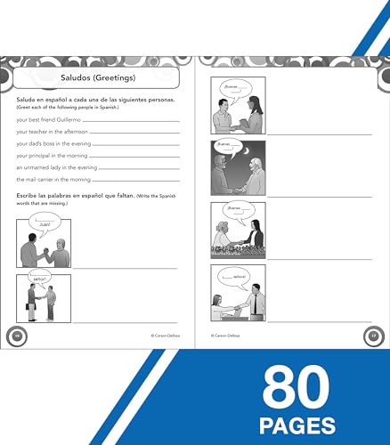 Carson Dellosa Education CD-104411 Carson Dellosa Skill Builders Spanish I Workbook—Grades 6-8 Reproducible Spanish Workbook thumb #4
