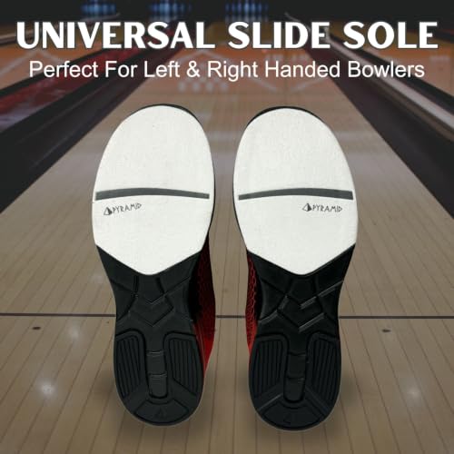 Image of Pyramid Men's Path Lite Seamless Mesh Bowling Shoes - Lightweight Seamless Design, Athletic Fit, Breathable Knit Upper, Universal Slide Soles