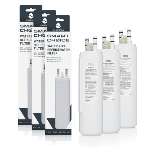 Smart Choice SCWF3CTO3PK Refrigerator Water & Ice Filter Genuine Replacement for Frigidaire ULTRAWF PureSource Ultra and Frigidaire WF3CB PureSource 3 3-Pack