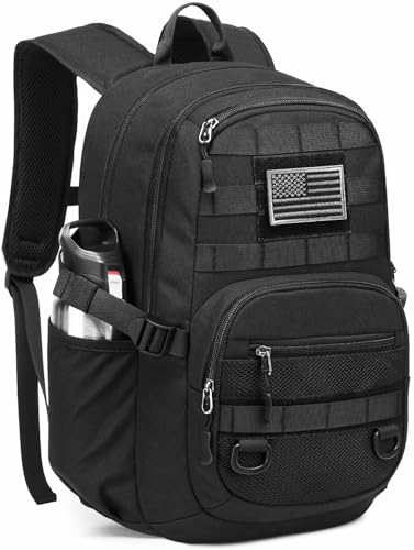 PRYXON 25L Military Tactical Backpack - Molle Army 3 Days Assault Pack Out Bag Hiking Rucksack,...