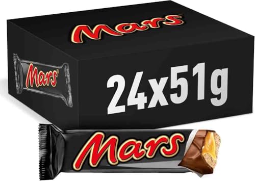 Mars Chocolatina de deliciosa crema de turrón y caramelo recubiertos del más fino Chocolate con Leche (24 x 51g)