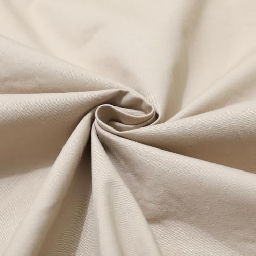 Zyvrenix Men's Long Sleeve Button Down Cotton Shirts with Pockets Apricot S - image 2